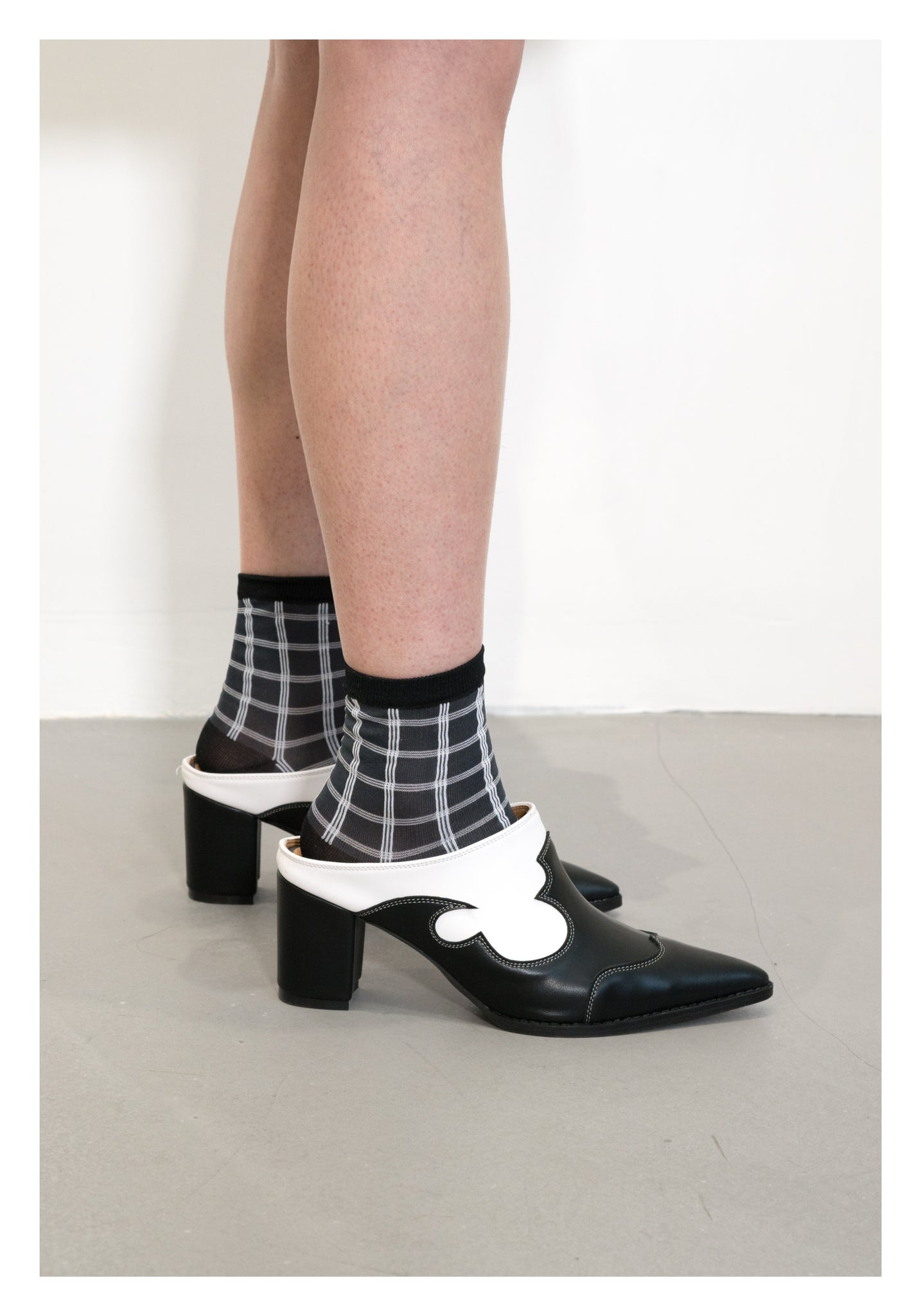 Triple Line Checker Socks - whoami