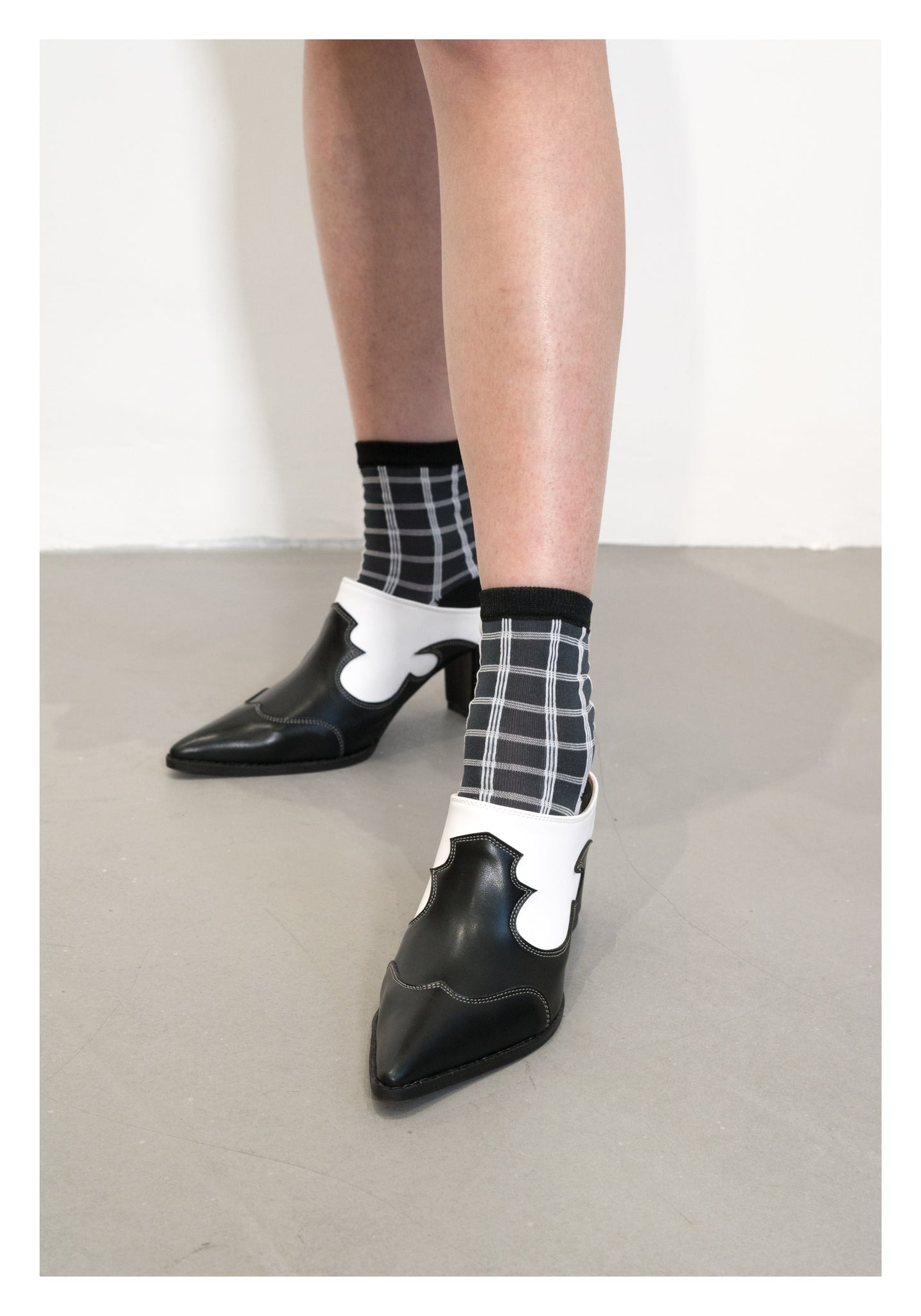 Triple Line Checker Socks - whoami
