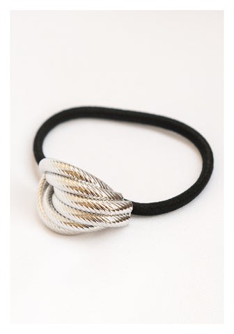 Textured Curve Hairband Silver - whoami