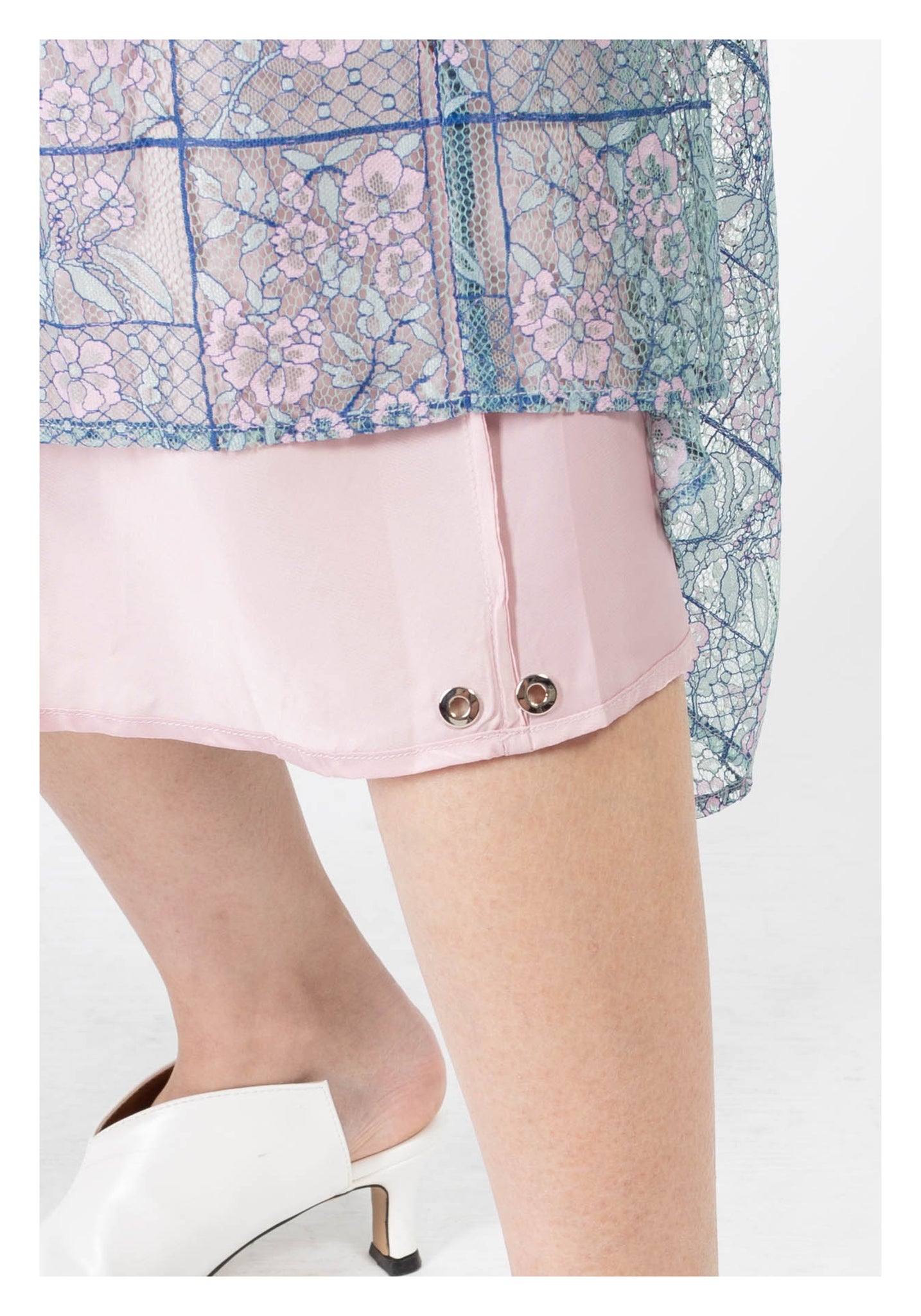 Unique Lace Daily Skirt Pink