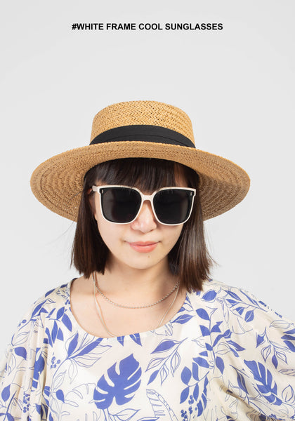 White Frame Cool Sunglasses