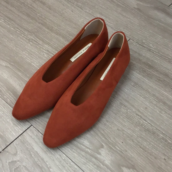 Sample Daily Suede Flats Brick