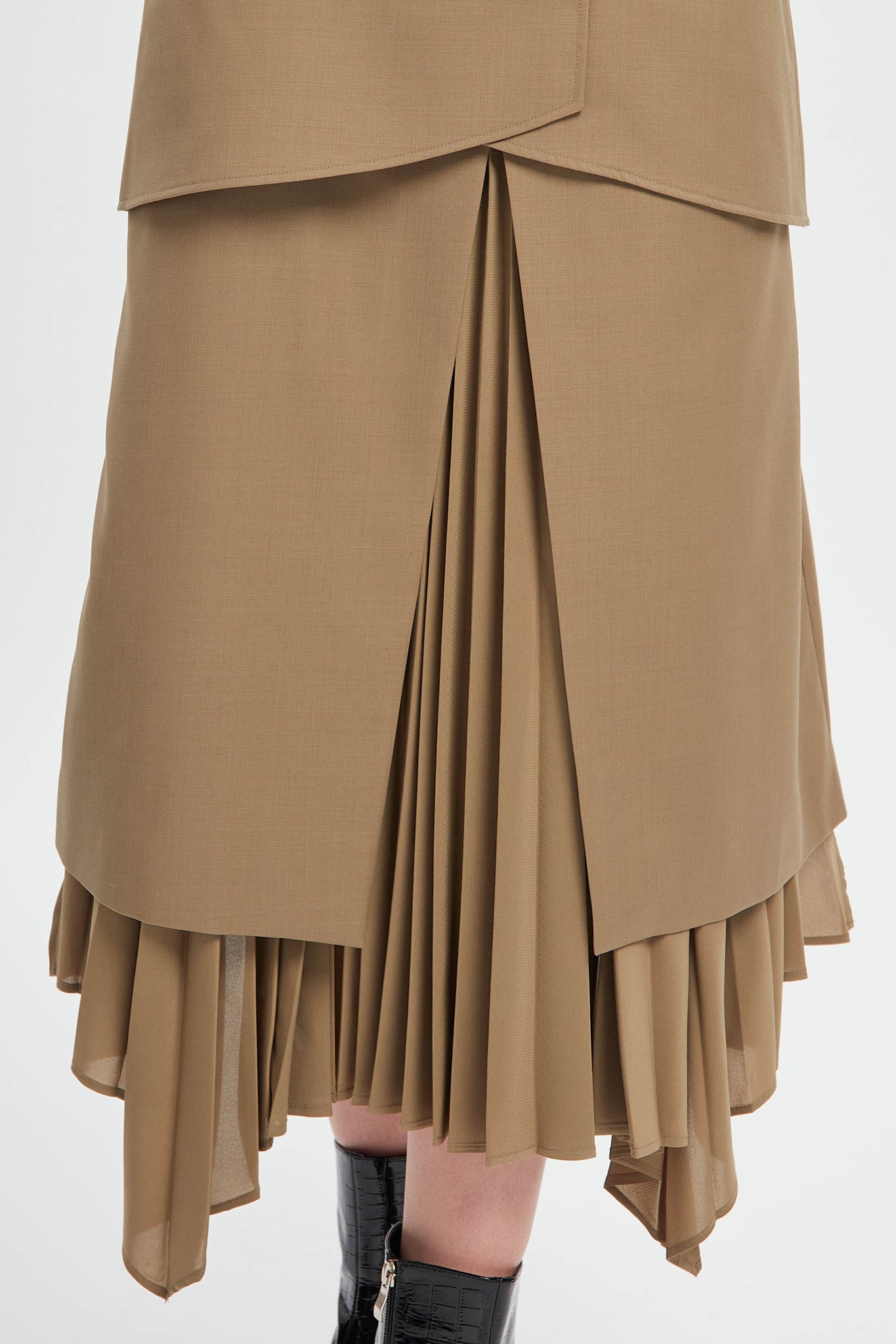 Ripple In The Water Pleating Skirt
